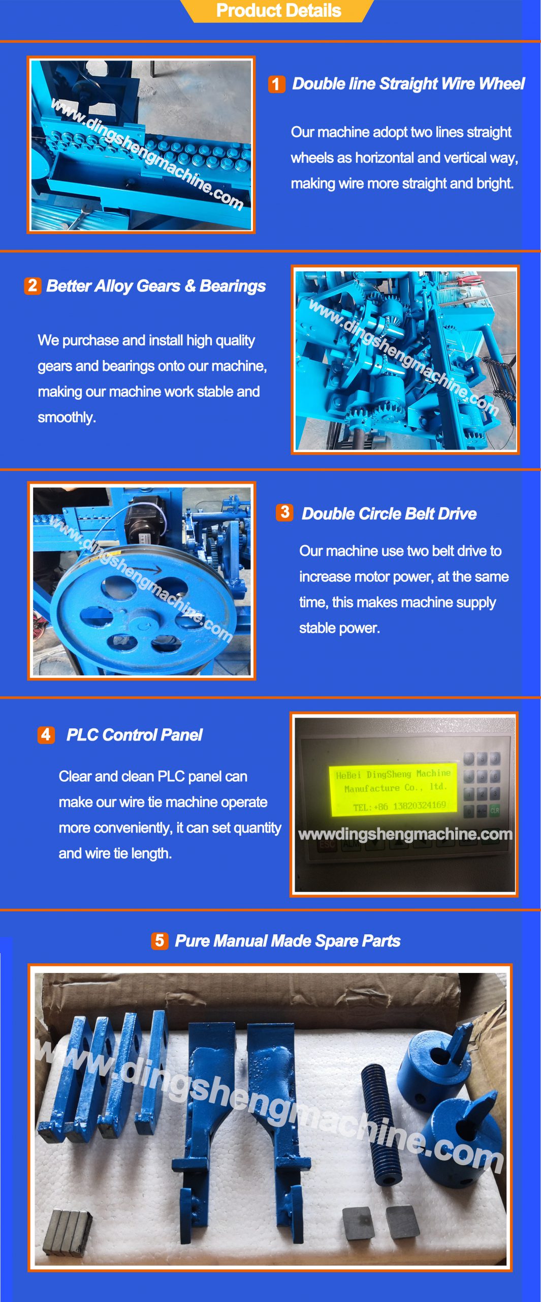 Construction Bar Loop Wire Tool Groove Bending Tie Machine