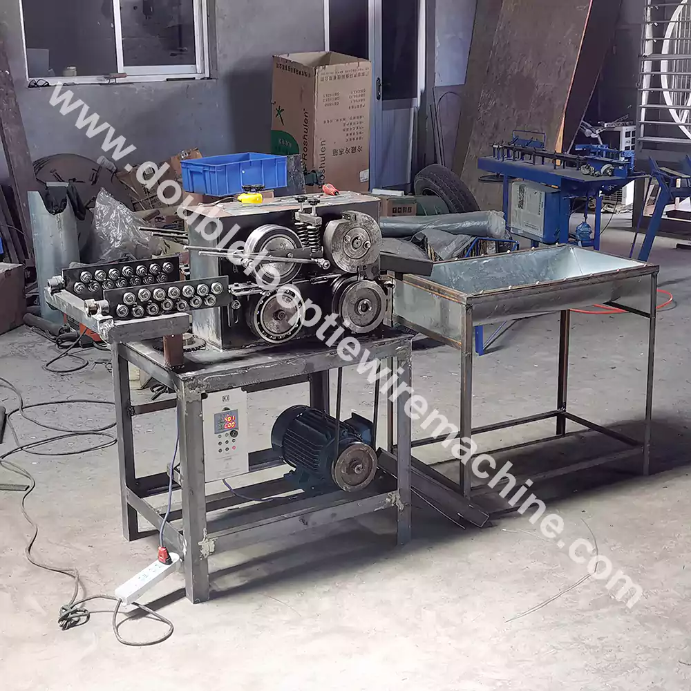 Straight Cut Length Wire Tie Machine For Construction Bar