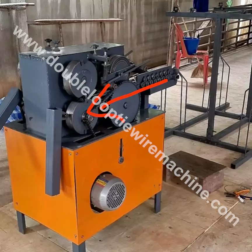 High speed straight cut wire tie machine